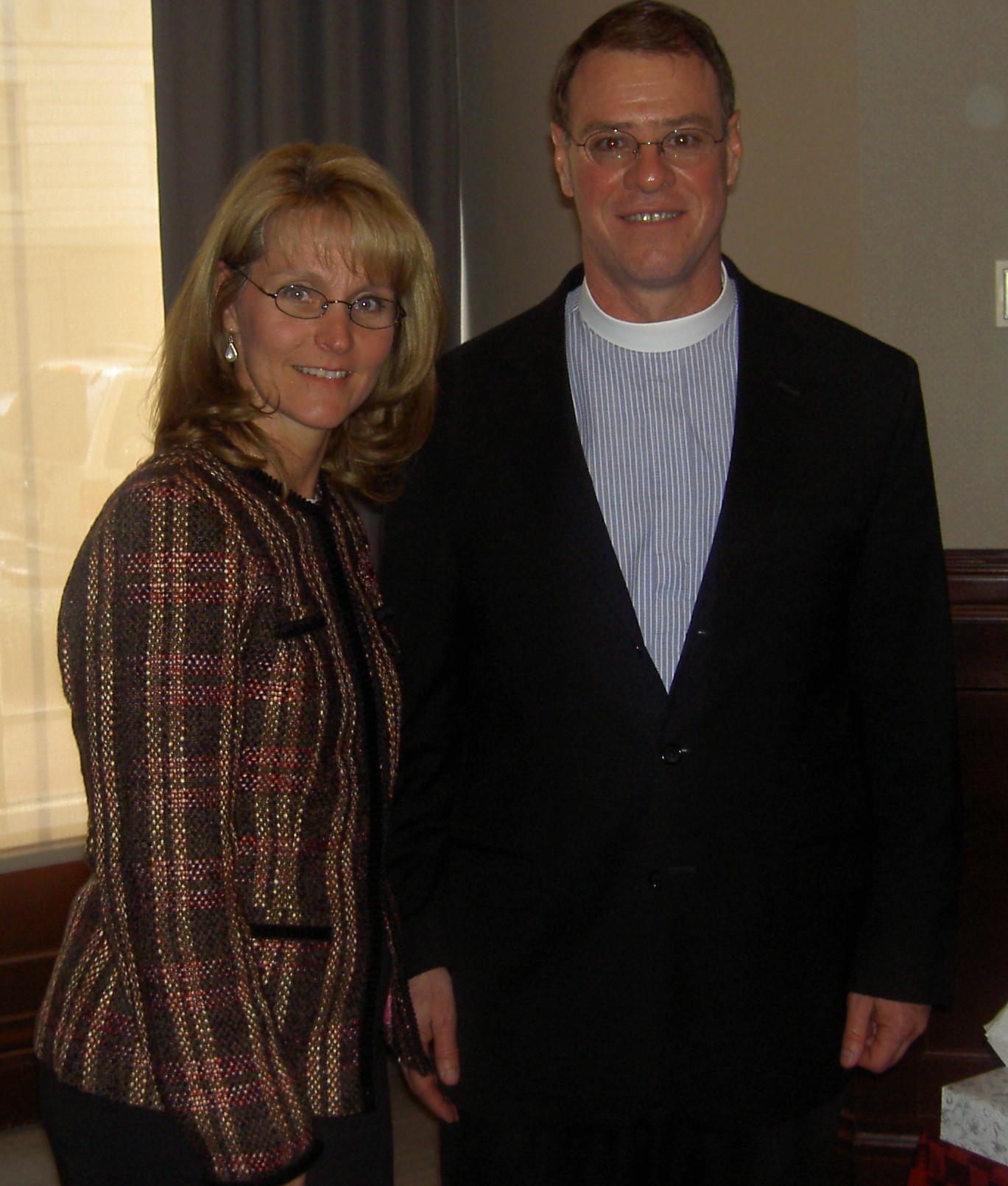 Rev Ruthven with Peggy Birchfield