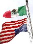 California Students raise Mexican flag ... Click for larger image