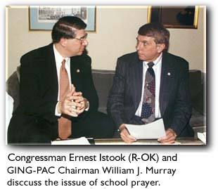 Photo of of William Murray
and Congressman Istook