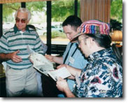 Chaplain Alan Woody distributes tracks to atheists at their convention.